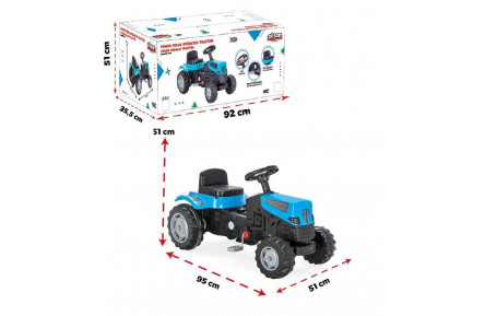 Трактор 07-324 "Pilsan", пискавка на кермі, гумові накладки на колеса, регульована посадка сидіння, інструкція