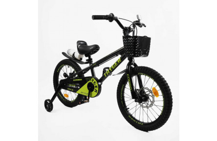 Велосипед 2-х колісний 18" CORSO TAYGER TG-36130 чорно-салатовий
