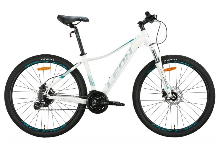Велосипед Leon XC LADY AM HDD AL 2024 27.5" 16.5" белый с бирюзовым