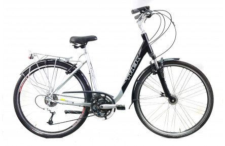 Городской велосипед TREK T500+ 28" S cеро-чёрный Б/У