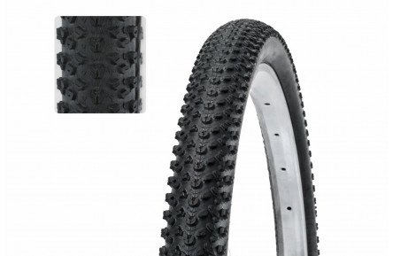 Покришка 26" x 1.95 чорний з антипрок. зах. 5мм (дрібний шип) WANDA W1197