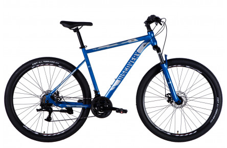 Велосипед ST 29" Discovery TREK DD FR рама-21" сине-серебристый 2025