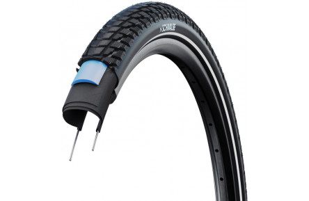 Покрышка 28x1.75 (47-622) Schwalbe MARATHON PLUS TOUR, SmartGuard, TwinSkin, B/B+RT HS619 ADDIX GREEN 67EPI 35B