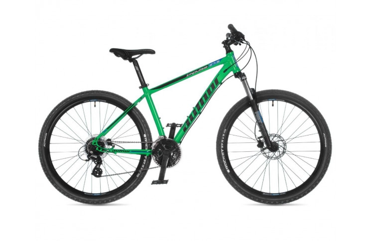 Велосипед Author Impulse 2023 27.5" 19" зеленый синий/черный