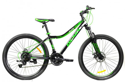 Велосипед Denix Batty DD 26" 15" чорно-зелений