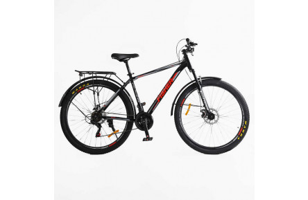Велосипед Corso Fisher FS-41473 29" 19" черно-красный, Shimano 21 скорость