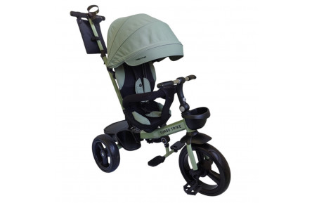 Велосипед дитячий триколісний MT 1001-1 Frost Green з батьківською ручкою