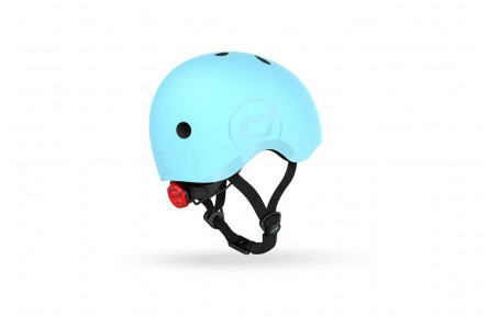 Шолом захисний дитячий Scoot and Ride, лохина, з ліхтариком, 51-53см