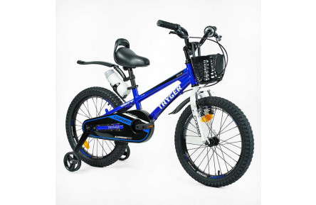 Велосипед CORSO TAYGER TG-62893 16" синий, дополнительные колеса