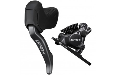 Тормоз гидравл диск RX825 GRX, передний (левая тормозная ручка ST-RX825, BR-RX820, гидролиния 1000мм)