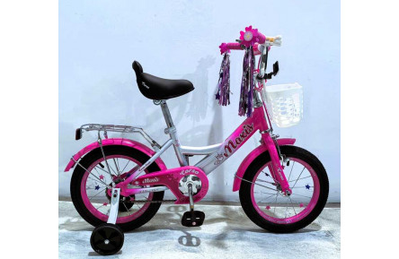 Велосипед 14" дюймів 2-х колісний "CORSO" MAXIS MX-60930 (1) ручне гальмо, дзвіночок, сидіння з ручкою, додаткові колеса, ЗІБРАНИЙ НА 75, в коробці