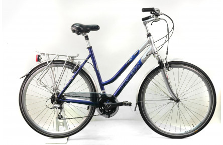 Гибридный велосипед Trek Navigator T400 28" L сине-серый Б/У