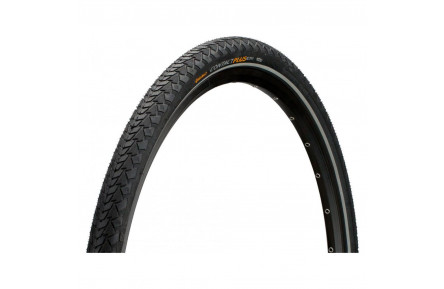 Покришка Continental CONTACT Plus, 28", 700 x 32C, 28 x 1 1/4 x 1 3/4, 32-622, чорна, не складна, світловідбивна, SafetyPlus Breaker, 750гр.