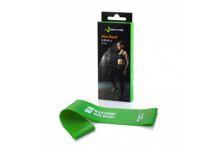 Еспандер для ніг Mini Bands Way4you w40013 зелений, 2,25-6 кг