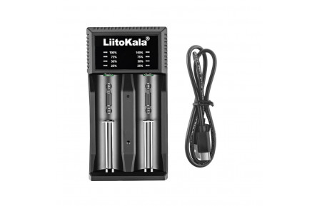 Зарядний пристрій Liitokala Lii-C2, Ni-Mh/Li-ion/Li-Fe, Micro USB, LED