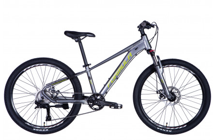 Велосипед AL 24" Formula ZEPHYR 3.0 DD CS рама-12" сірий з зеленим 2026