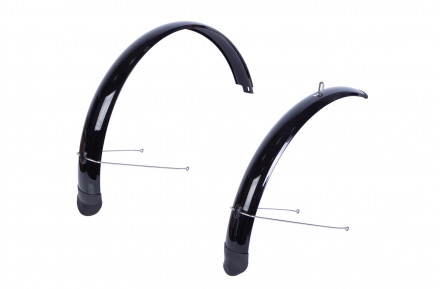 Крылья 27.5" BRAVVOS X080 пластик полноразмерные 80 мм черные