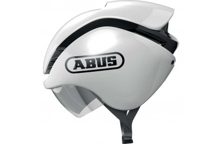 Велошолом спортивний ABUS GAMECHANGER Tri Shiny White L (52-58 см)