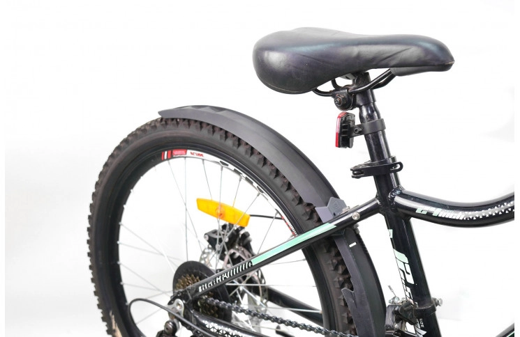 Подростковый велосипед Optima Blackwood 24" XS черно-зелёный Б/У