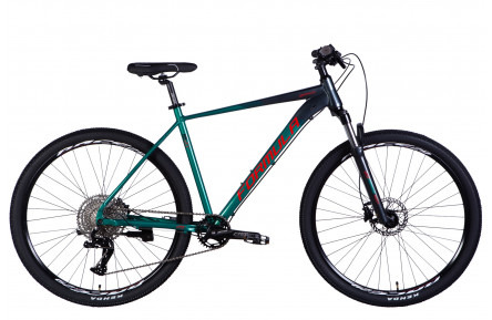 Велосипед AL 29" Formula ZEPHYR EXPERT HDD рама-21" темно-сріблястий з зеленим 2025