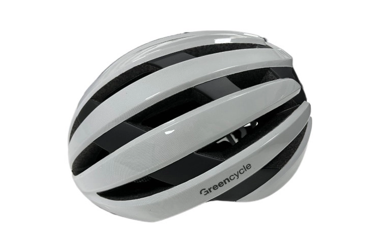 Шлем Green Cycle Alleycat RS размер 54-58см бело-серый глянец