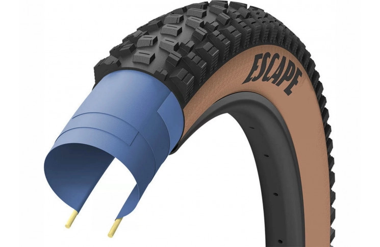 Покрышка 27.5x2.6 (66-584) GoodYear ESCAPE Ultimate Tubeless Complete, Blk/Tan