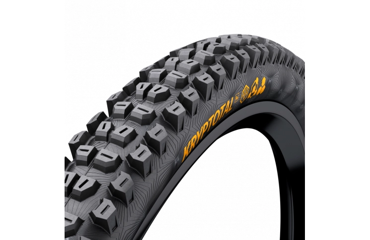 Покрышка бескамерная Continental Kryptotal-R Downhill 27.5 x 2.40 Soft черная, складная skin