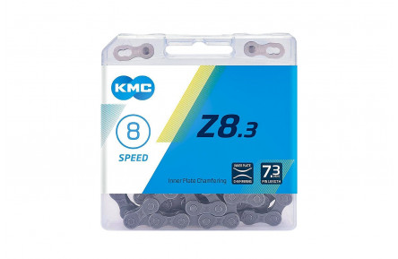 Ланцюг KMC Z-8.3 116 ланок,Gray/Gray PP BOX