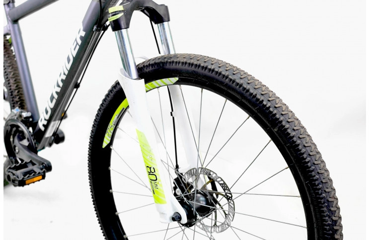 Гірський велосипед Btwin ST520 27.5" S сіро-зелений Б/В