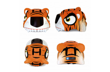 Шлем велосипедный Crazy Safety "Оранжевый тигр"