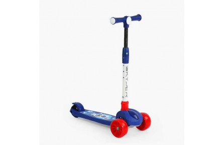 Самокат триколісний "Skyper" SL-3160 колеса PU 125х40мм зі світлом, українське озвучування та підсвічування платформи, кермо складне 