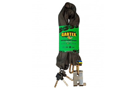Протиугінний ланцюг (велозамок) Gartex S1 Light 2000x5 мм 001
