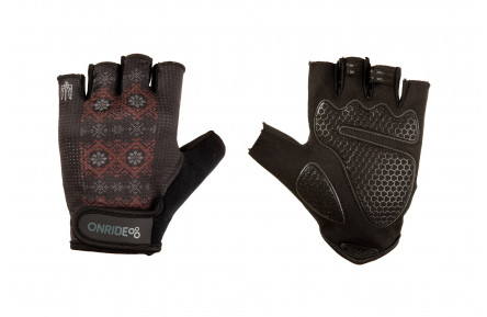 Рукавички ONRIDE Hold 20 Ornament колір чорний розмір L