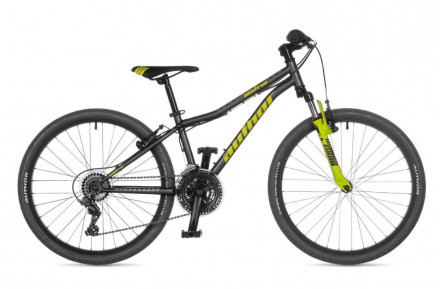 Велосипед Author Matrix 2023-24 24" 12,5" темно-сірий з салатовим