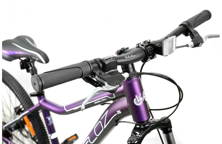 Велосипед Veloz MarLen 6.1 2024 26" 15" темно-фіолетовий з білим
