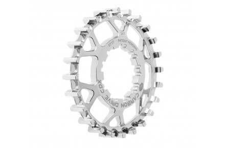 Задня зірка Gates Carbon Drive CDX 9-Spline з нержавіючої сталі 24T, срібна