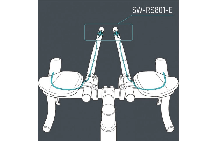 Шифтер дублирующий для ТТ SW-RS801-E Di2 (740mm), кабель