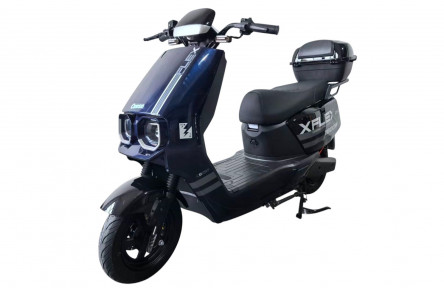 Електричний мопед Corso Flex FL-384117 (1800Вт акумулятор графеновий 72В 35Аг) 10" синій