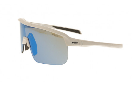 Окуляри підліткові R2 FUSION white (TR90), лінза smoke (HD), покриття blue/white full revo, кат. 2