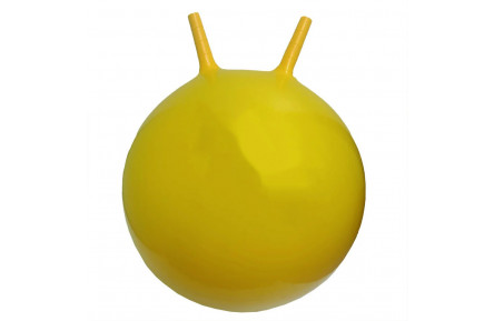 М'яч для фітнесу (фітбол) BT-PB-0178(Yellow) з ріжками 55 см