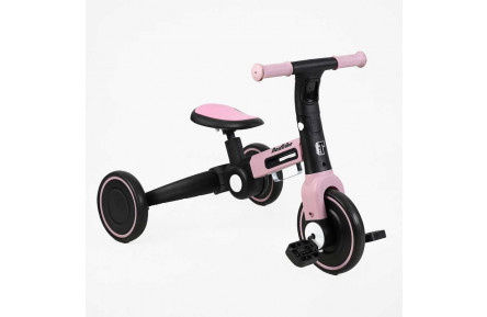 Велосипед 3-х колесный Best Trike BS-11402 черно-розовый
