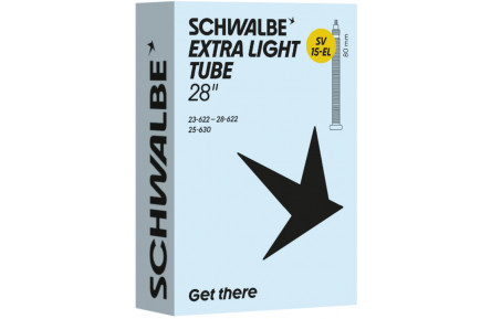 Камера 28" (23/28-622/630) Schwalbe SV15-EL EXTRA LIGHT 80мм