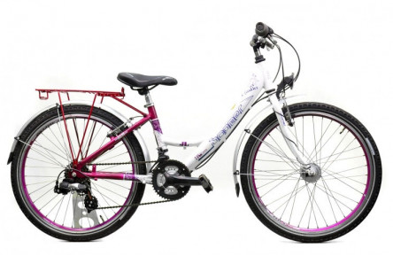 Підлітковий велосипед Boomer Giulia 301 24" XS біло-рожевий Б/В