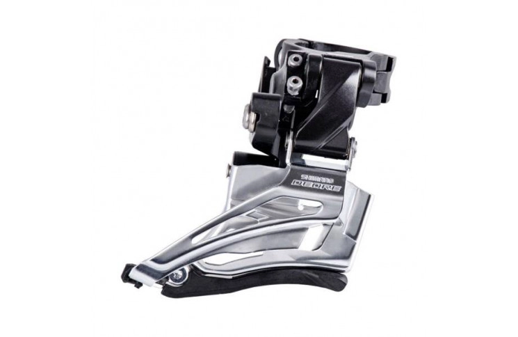 Перемикач передній Shimano FD-M6025-H, DEORE 2X10, HIGH CLAMP, DOWN-SWING, DUAL-PULL, хомут