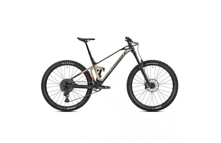 Велосипед MONDRAKER SUPER FOXY CARBON R 29" T-M, Carbon / Desert Grey / Orange (2023/2024)