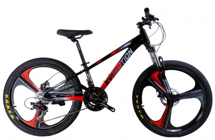 Велоcипед Corso Evolution 24" чорно-червоний