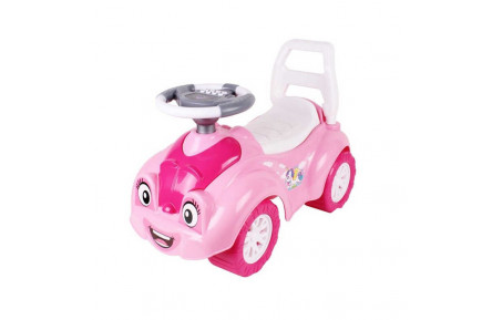 гр Толокар 6658 (1) колір рожевий "Technok Toys" музичне кермо, 8 сигналів, в коробці