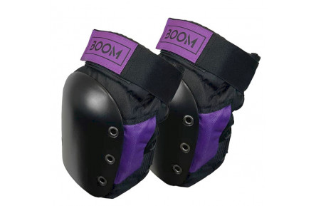Захист для колін Boom Solid Black/Purple L