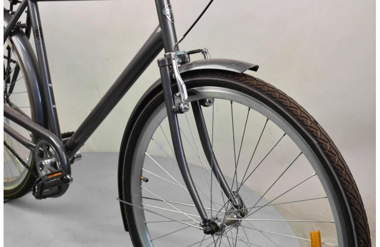 Городской велосипед Dorozhnik Comfort Male 28" L серый Б/У