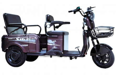 Электрический трицикл Corso SIG-10 MAX SM (1200Вт графеновый 72В 36Ач) 10"